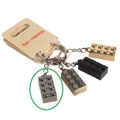 Metal Brick Anahtarlık DARK STEEL GRAY