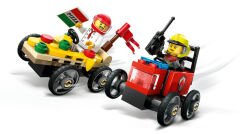 LEGO® City Pizza Arabası İtfaiye Kamyonuna Karşı Yarış Arabası Paketi 60458