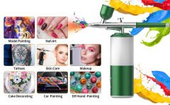 Airbrush ve Kompresör Seti 0,3 mm Şarjlı